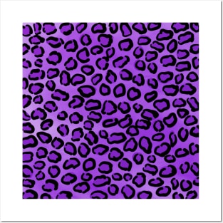 Purple Leopard Posters and Art